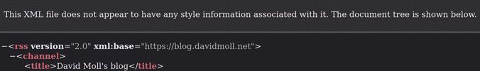 Firefox notifying me about a missing stylesheet for an xml-file
